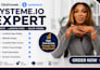 create systeme io website systeme io landing page systeme io salesfunnel